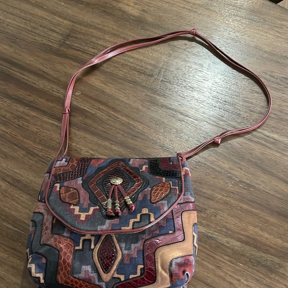 Sharif Multicolor Patchwork Shoulder Bag - Picture 5 of 12